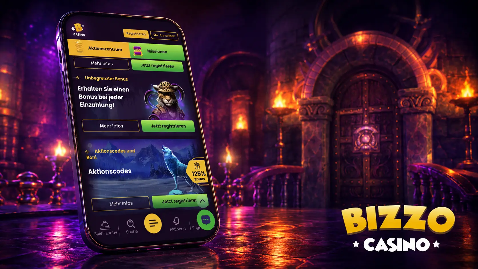 Wöchentliche Aktionen bei Bizzo Casino